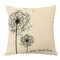 Retro Leaf Pillow Case Linen Cotton Cushion Cover Home Decor - #2